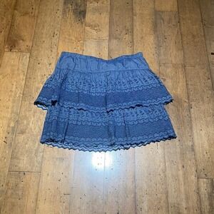 Old Navy blue eyelet skirt Size‎ M